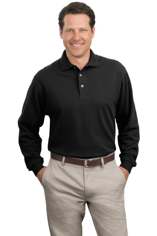 Port Authority® Long Sleeve Pique Knit Polo. K320