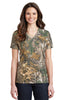 Russell Outdoors Realtree® Ladies 100% Cotton V-Neck T-Shirt. LRO54V"
