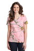 Russell Outdoors Realtree® Ladies 100% Cotton V-Neck T-Shirt. LRO54V"