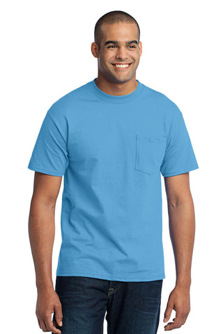 Port & Company® Tall 50/50 Cotton/Poly T-Shirt with Pocket. PC55PT